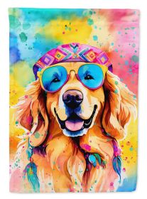Golden Retriever Hippie Dawg Garden Flag Mailbox Flag Decorative Yard Flag Banner Outside Patio Artwork Yard Flower Beds, Garden Size, Multicolor (Default: Default)
